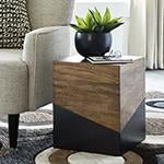 Trailbend Brown/Gunmetal Accent Table - Gate FurnitureTable