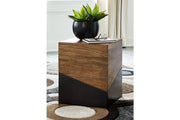Trailbend Brown/Gunmetal Accent Table - Gate FurnitureTable