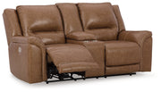 Trasimeno Power Reclining Loveseat with Console - Gate FurniturePower Reclining Loveseat