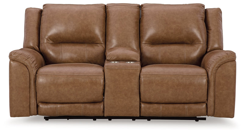 Trasimeno Power Reclining Loveseat with Console - Gate FurniturePower Reclining Loveseat