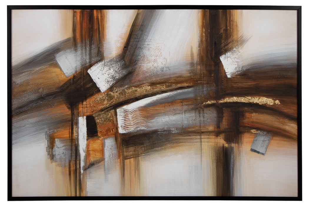 Trenick Gray/Brown/Black Wall Art - A8000318 - Gate Furniture