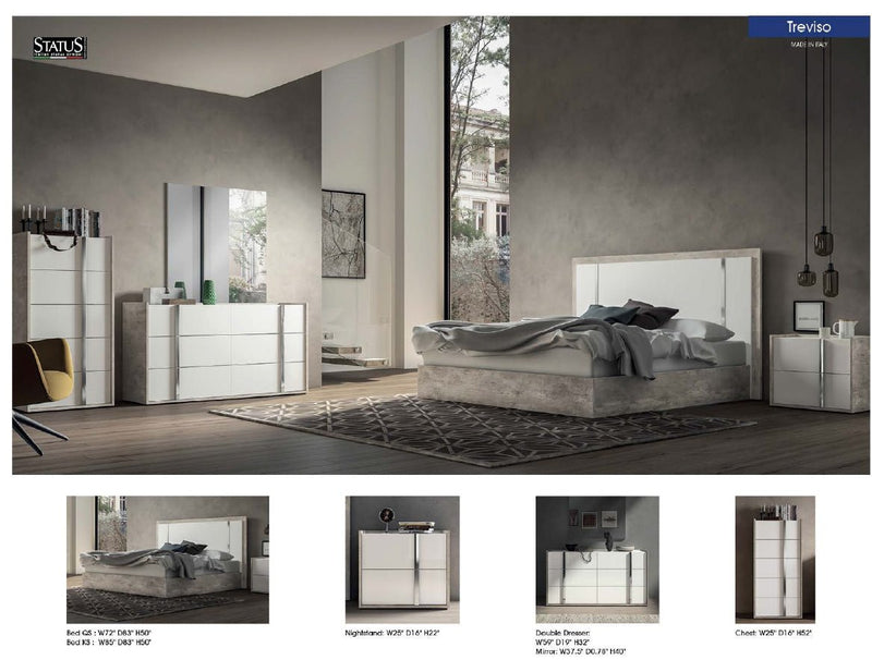 Treviso Bed Queen - Gate FurnitureQueen Bed