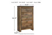 Trinell Brown Chest of Drawers - Gate FurnitureChest