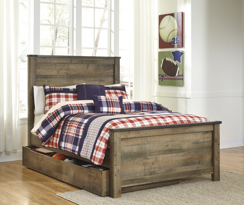 Trinell Brown Full Panel Bed - Gate FurnitureFull Bed