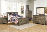 Trinell Brown Full Panel Bookcase Bed - Gate FurnitureFull Bed