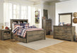 Trinell Brown Full Panel Bookcase Bed - Gate Furniture