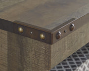 Trinell Brown Large TV Stand w/Fireplace Option - Gate FurnitureTV Stand