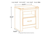 Trinell Brown Nightstand - Gate FurnitureNightstand
