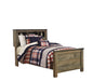 Trinell Brown Twin Panel Bookcase Bed - Gate Furniture
