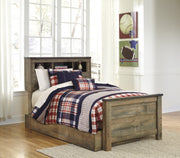 Trinell Brown Twin Panel Bookcase Bed - Gate FurnitureTwin Bed