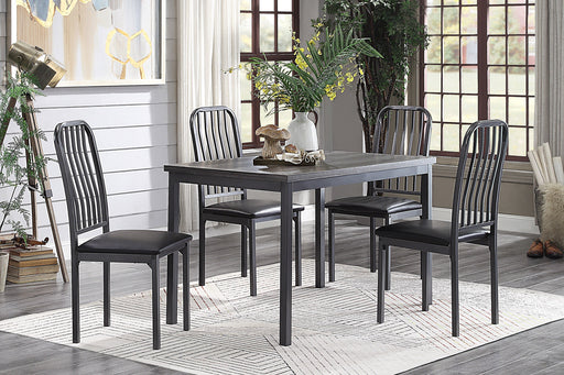 Tripp Gray Metal Dining Set - Gate FurnitureDining Room Set