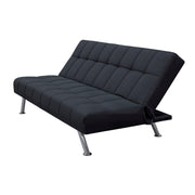 Troy 72 in. Convertible Sleeper Sofa in Black - Gate FurnitureSleeper Sofa