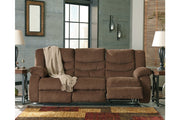 Tulen Chocolate Reclining Sofa - Gate FurnitureReclining Sofa