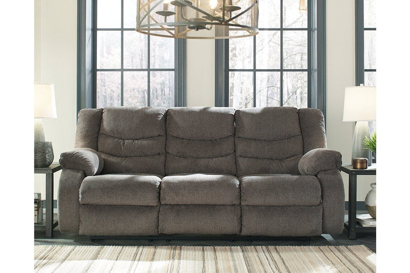 Tulen Gray Reclining Sofa - Gate FurnitureReclining Sofa