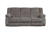 Tulen Gray Reclining Sofa - Gate FurnitureReclining Sofa
