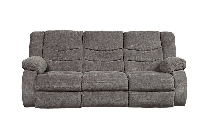 Tulen Gray Reclining Sofa - Gate FurnitureReclining Sofa