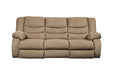 Tulen Mocha Reclining Sofa - 9860488 - Gate Furniture