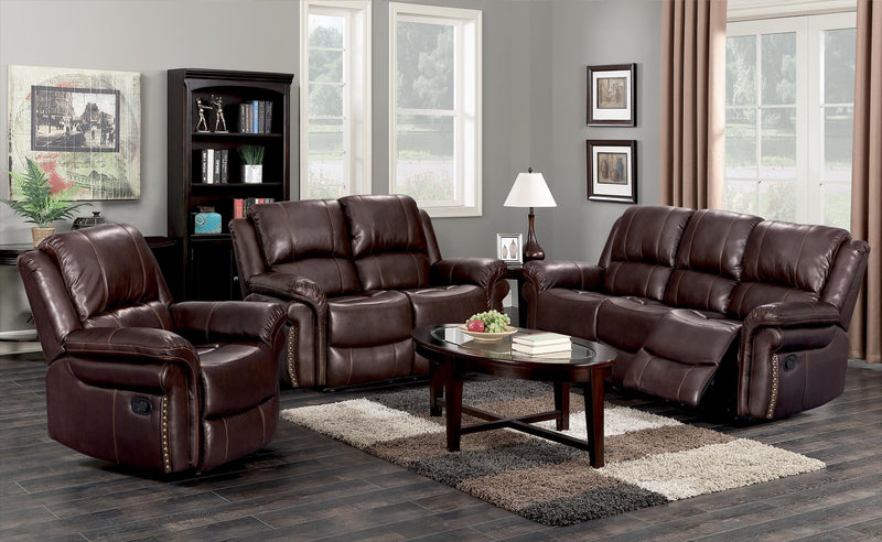 Tulip Reclining Brown Living Room Set - Gate FurnitureLiving Room Set