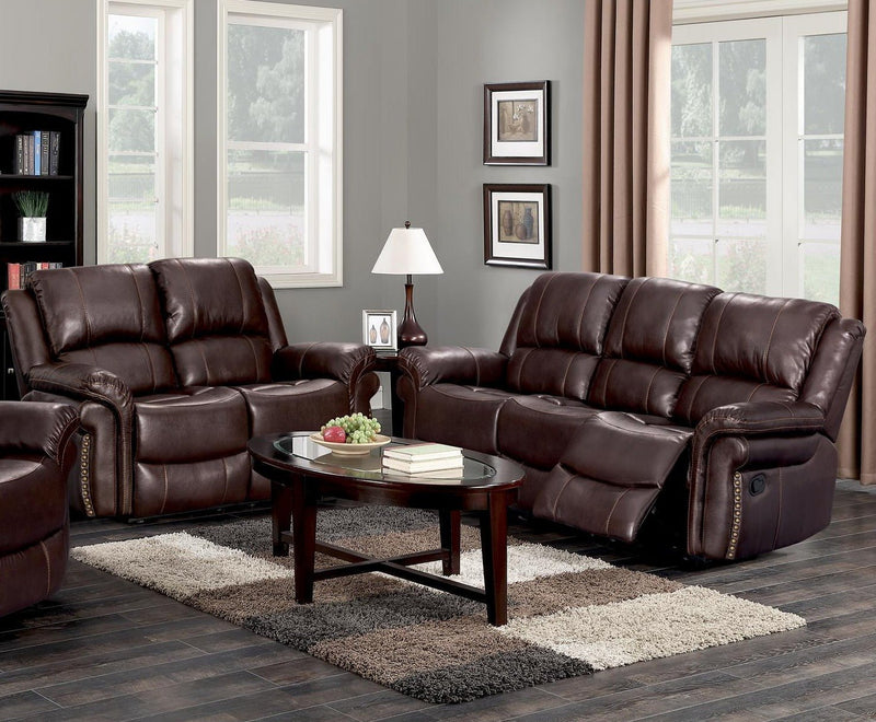 Tulip Reclining Brown Living Room Set - Gate FurnitureLiving Room Set