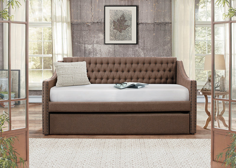 Tulney Brown Daybed with Trundle - Gate FurnitureDaybed