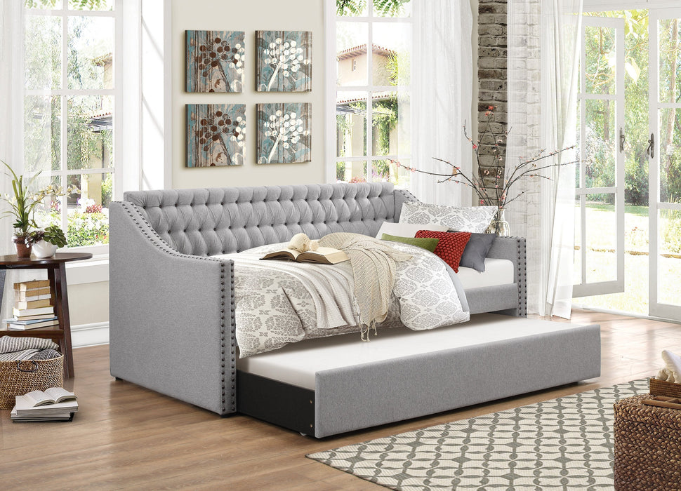 Tulney Gray Daybed with Trundle - 4966 - Gate Furniture