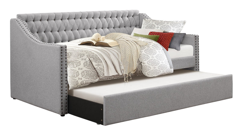 Tulney Gray Daybed with Trundle - Gate FurnitureDaybed