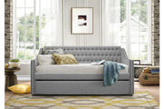 Tulney Gray Daybed with Trundle - Gate FurnitureDaybed
