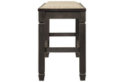 Tyler Creek Antique Black Counter Height Dining Bench - Gate FurnitureAccent Bench