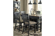 Tyler Creek Black/Gray Counter Height Dining Table - D736-32 - Gate Furniture
