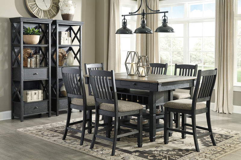 Tyler Creek Black - Gray Counter Height Set - Gate FurnitureCounter Height Set