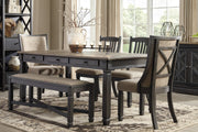 Tyler Creek Black - Gray Dining Room Set - Gate FurnitureDining Room Set