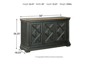 Tyler Creek Black/Gray Dining Server - Gate FurnitureCabinet