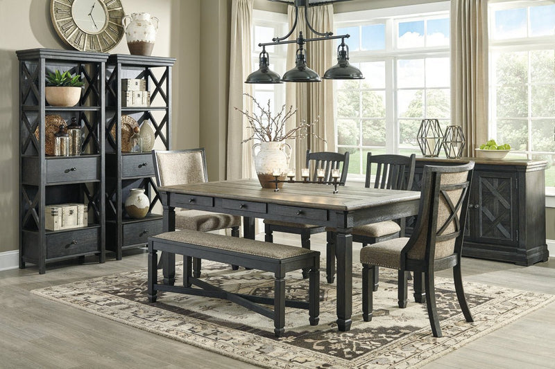 Tyler Creek Black/Gray Dining Server - Gate FurnitureCabinet