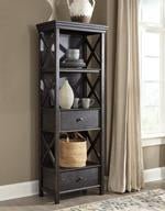 Tyler Creek Black/Gray Display Cabinet - Gate FurnitureCabinet