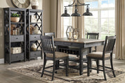 Tyler Creek Black/Gray Display Cabinet - Gate FurnitureCabinet