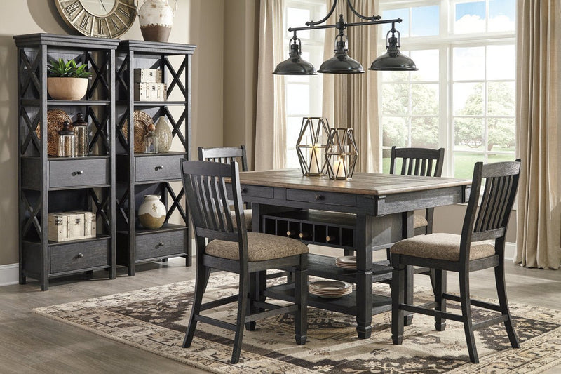 Tyler Creek Black/Gray Display Cabinet - Gate FurnitureCabinet