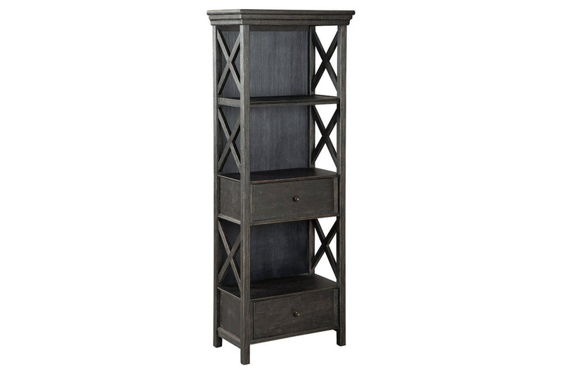Tyler Creek Black/Gray Display Cabinet - Gate FurnitureCabinet