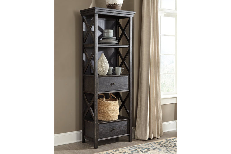 Tyler Creek Black/Gray Display Cabinet - Gate FurnitureCabinet