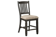 Tyler Creek Black/Grayish Brown Counter Height Bar Stool (Set of 2) - Gate FurnitureBarstool