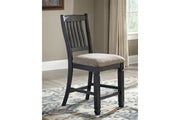 Tyler Creek Black/Grayish Brown Counter Height Bar Stool (Set of 2) - Gate FurnitureBarstool