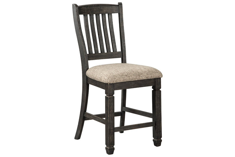 Tyler Creek Black/Grayish Brown Counter Height Bar Stool (Set of 2) - Gate FurnitureBarstool