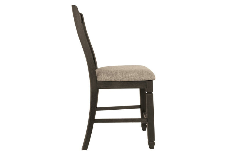 Tyler Creek Black/Grayish Brown Counter Height Bar Stool (Set of 2) - Gate FurnitureBarstool