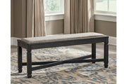 Tyler Creek Black/Grayish Brown Dining Bench - Gate FurnitureAccent Bench