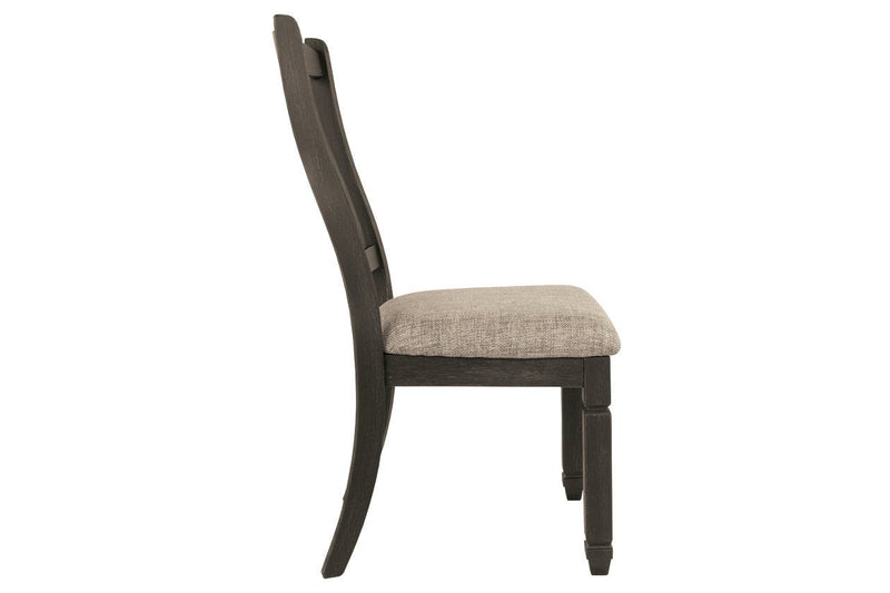 Tyler Creek Black/Grayish Brown Dining Chair (Set of 2) - Gate FurnitureDining Chair