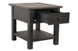 Tyler Creek Grayish Brown/Black End Table - T736-3 - Gate Furniture