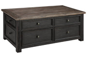 Tyler Creek Grayish Brown/Black Coffee Table with Lift Top - Gate FurnitureCoffee Table