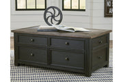 Tyler Creek Grayish Brown/Black Coffee Table with Lift Top - Gate FurnitureCoffee Table