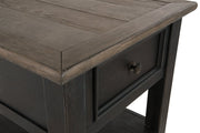 Tyler Creek Grayish Brown/Black End Table - Gate FurnitureEnd Table