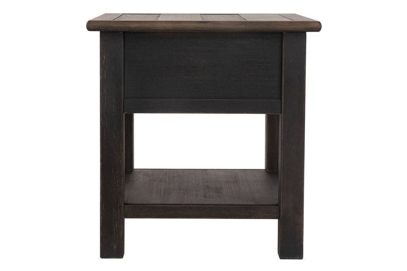 Tyler Creek Grayish Brown/Black End Table - Gate FurnitureEnd Table