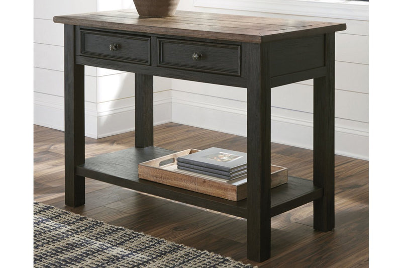 Tyler Creek Grayish Brown/Black Sofa/Console Table - Gate FurnitureSofa Table